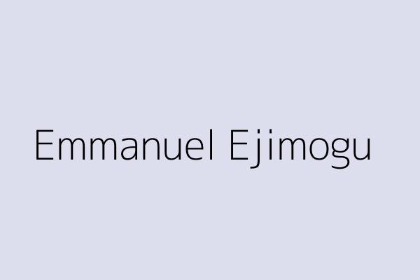 Emmanuel Ejimogu